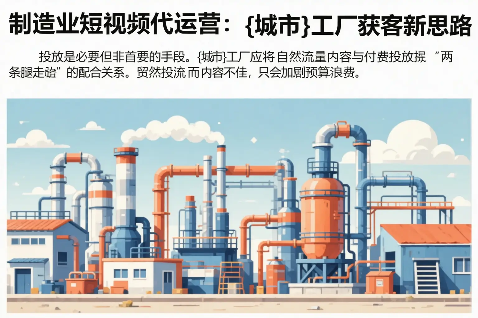 制造业短视频代运营：定安工厂获客新思路