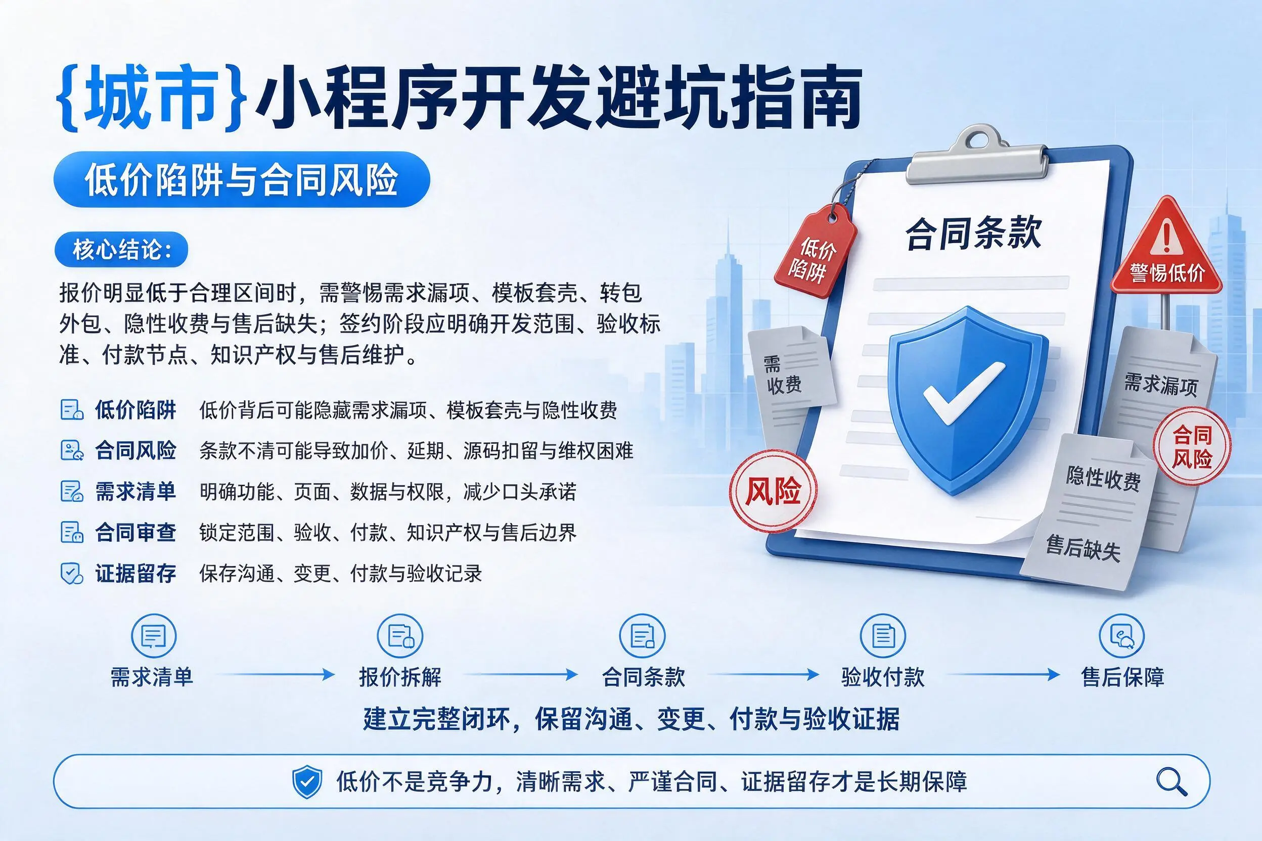 定安小程序开发避坑指南：低价陷阱与合同风险