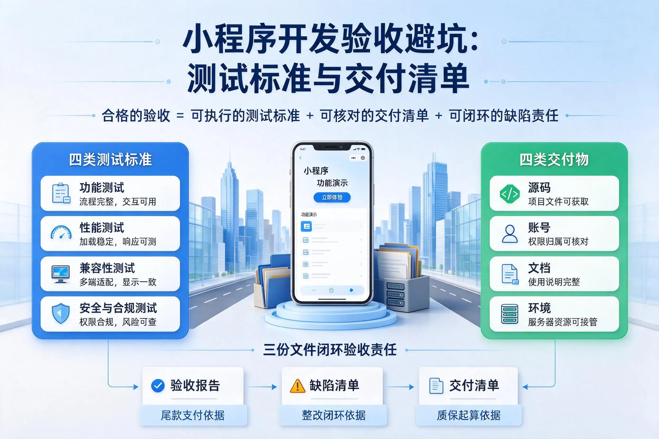 定安小程序开发验收避坑：测试标准与交付清单