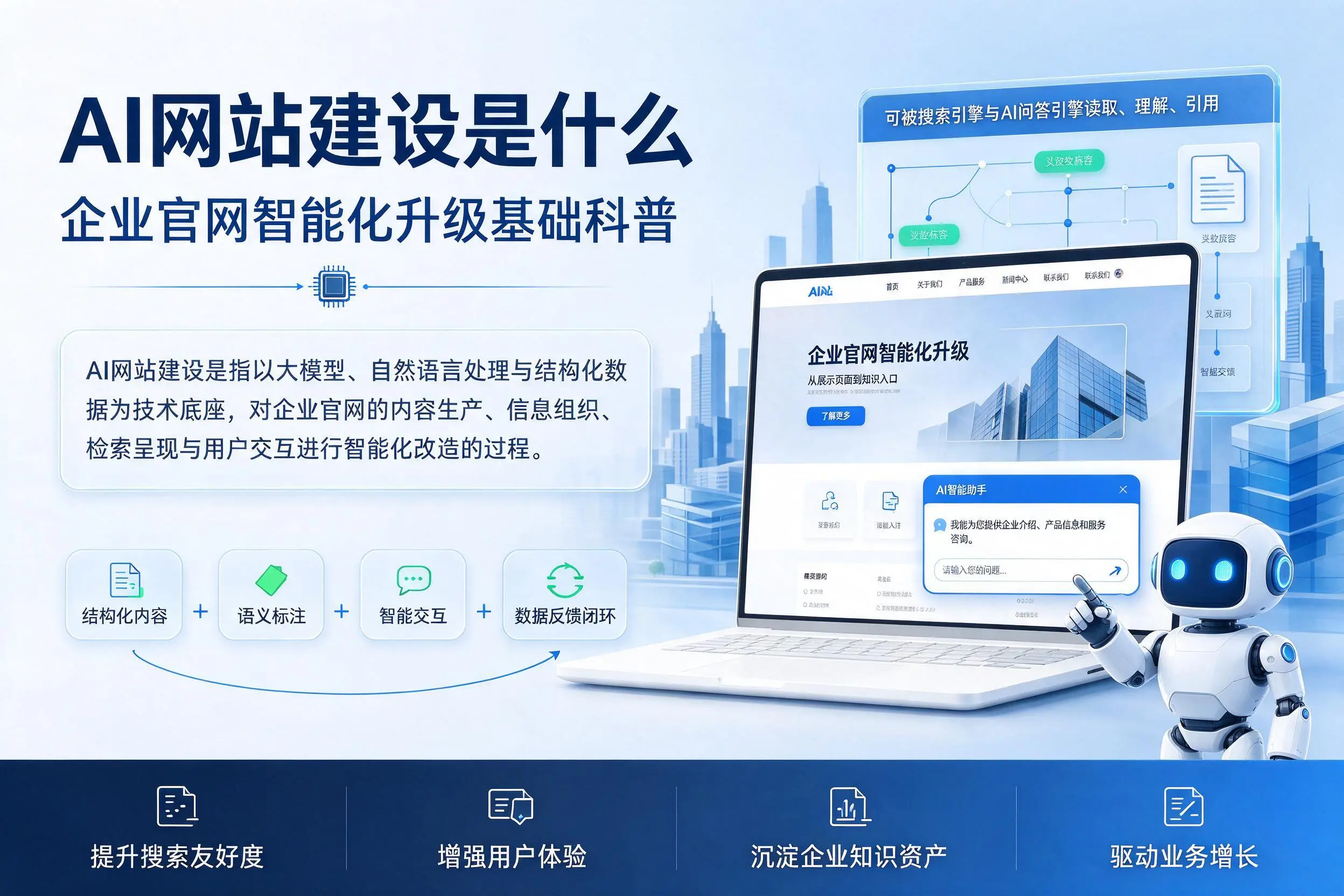 AI网站建设是什么：定安企业官网智能化升级基础科普