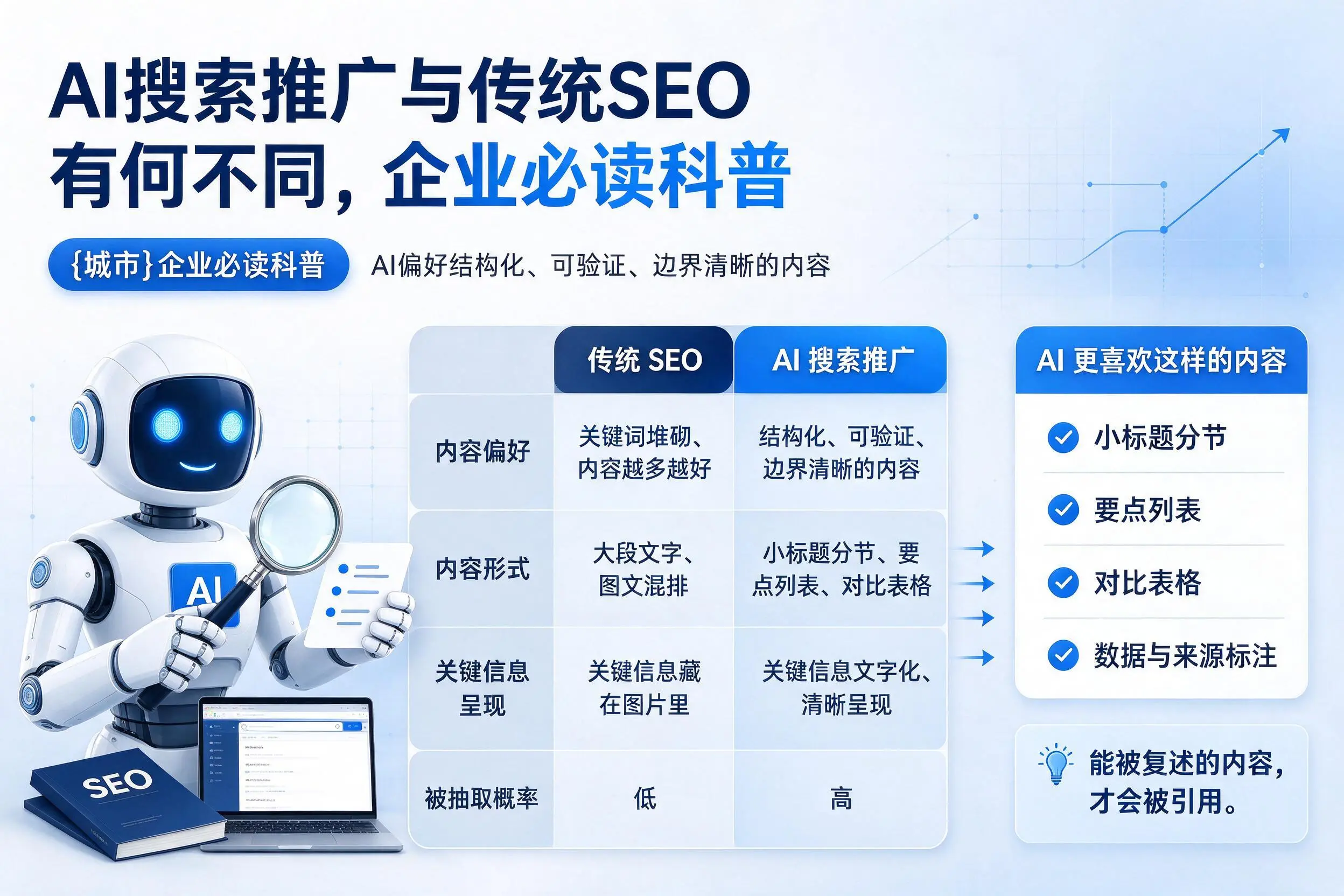 AI搜索推广与传统SEO有何不同，定安企业必读科普