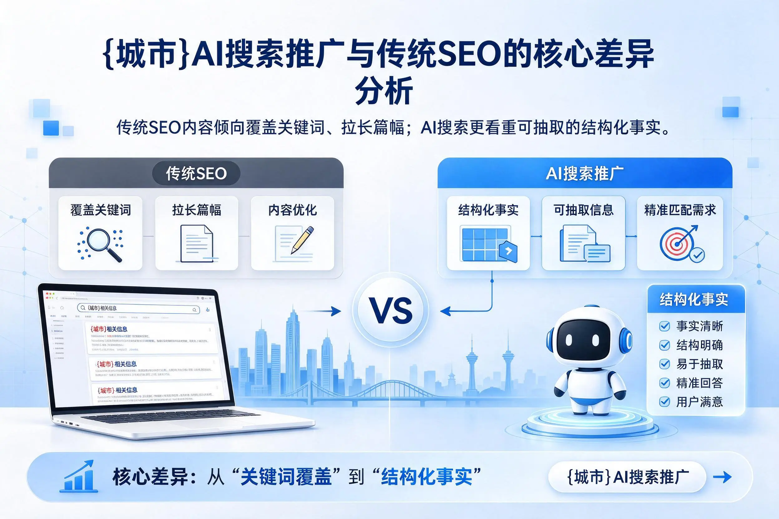 定安AI搜索推广与传统SEO的核心差异分析